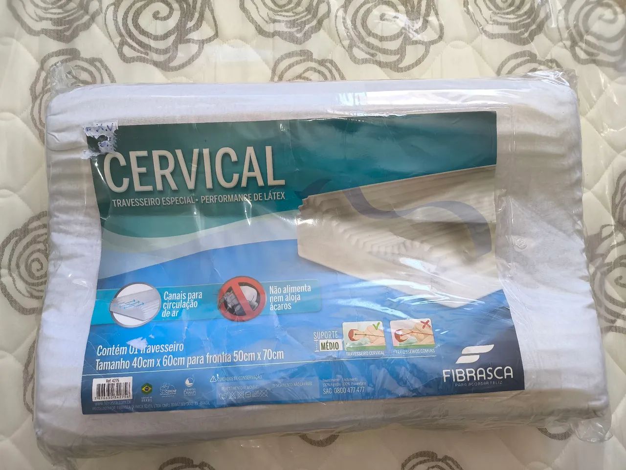 Travesseiro Cervical Fibrasca - Novo