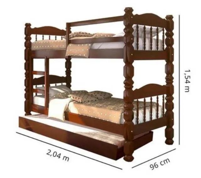 Treliche Palmo Kamabel Madeira Maciça - Foto 2