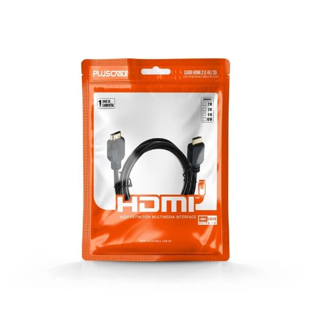 Cabo HDMI PlusCable 2.0 4K 2M PC-HDMI20 - WZetta - Foto 3