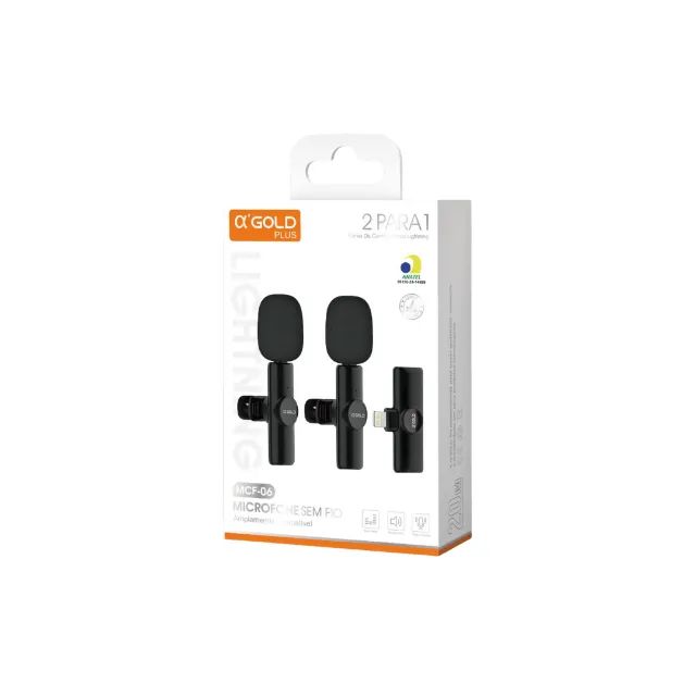 Kit Microfones Lapela a'Gold MCF-06 - Foto 2