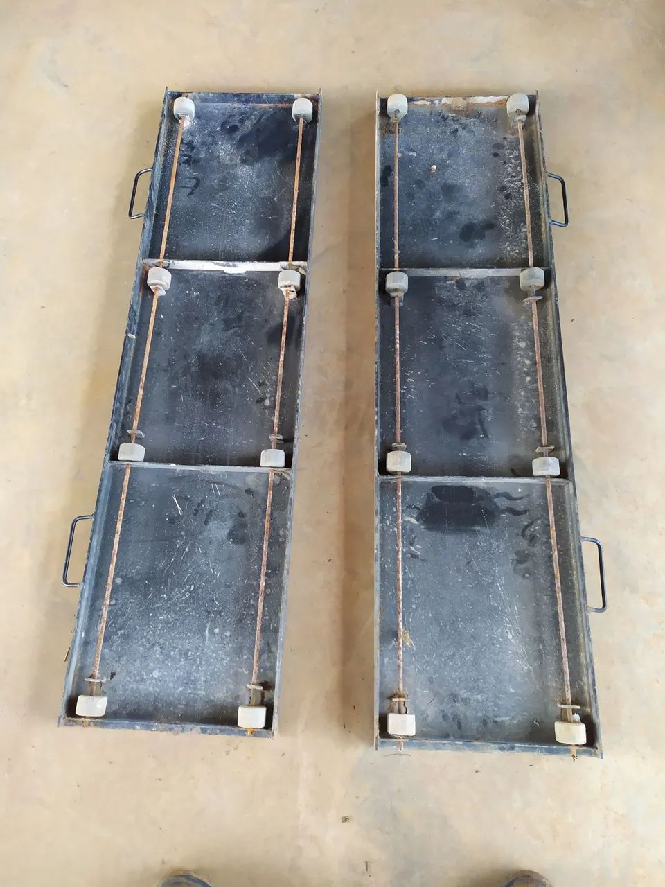 Par de pratos traseiro para alinhamento em rampa ou vala - Foto 2