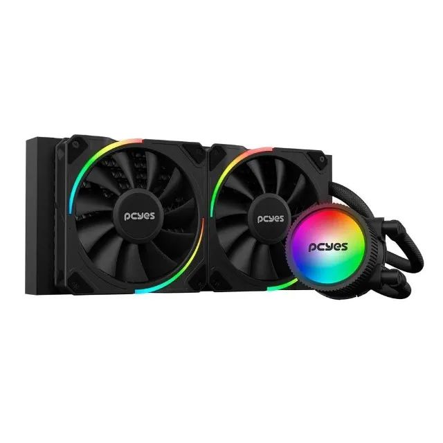 Water Cooler Sangue Frio 3 ARGB Black Vulcan 240mm - TDP 250W - Novo - Loja Coimbra