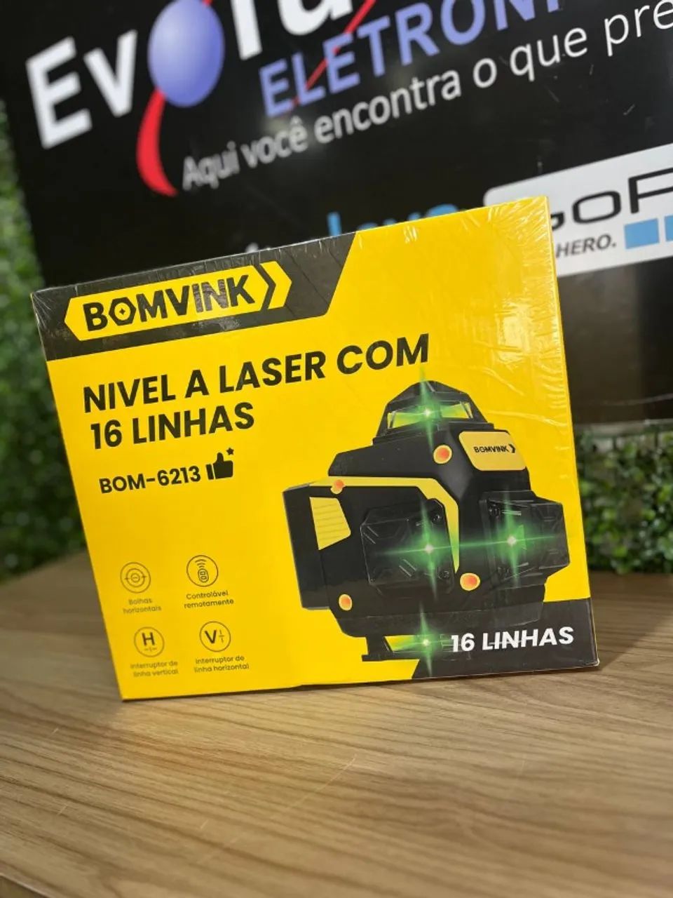 Nível a Laser com 16 Linhas BOM-6213 BOMVINK