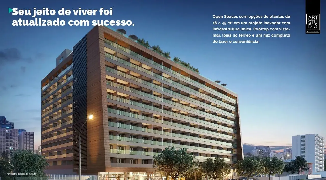 Studios em Armação de 18 a 45m² - ART STUDIO - Para investir ou morar!