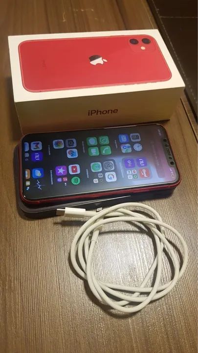 iPhone 11 Vermelho muito conservado , estado de novo  , 128 gigas  - Foto 2