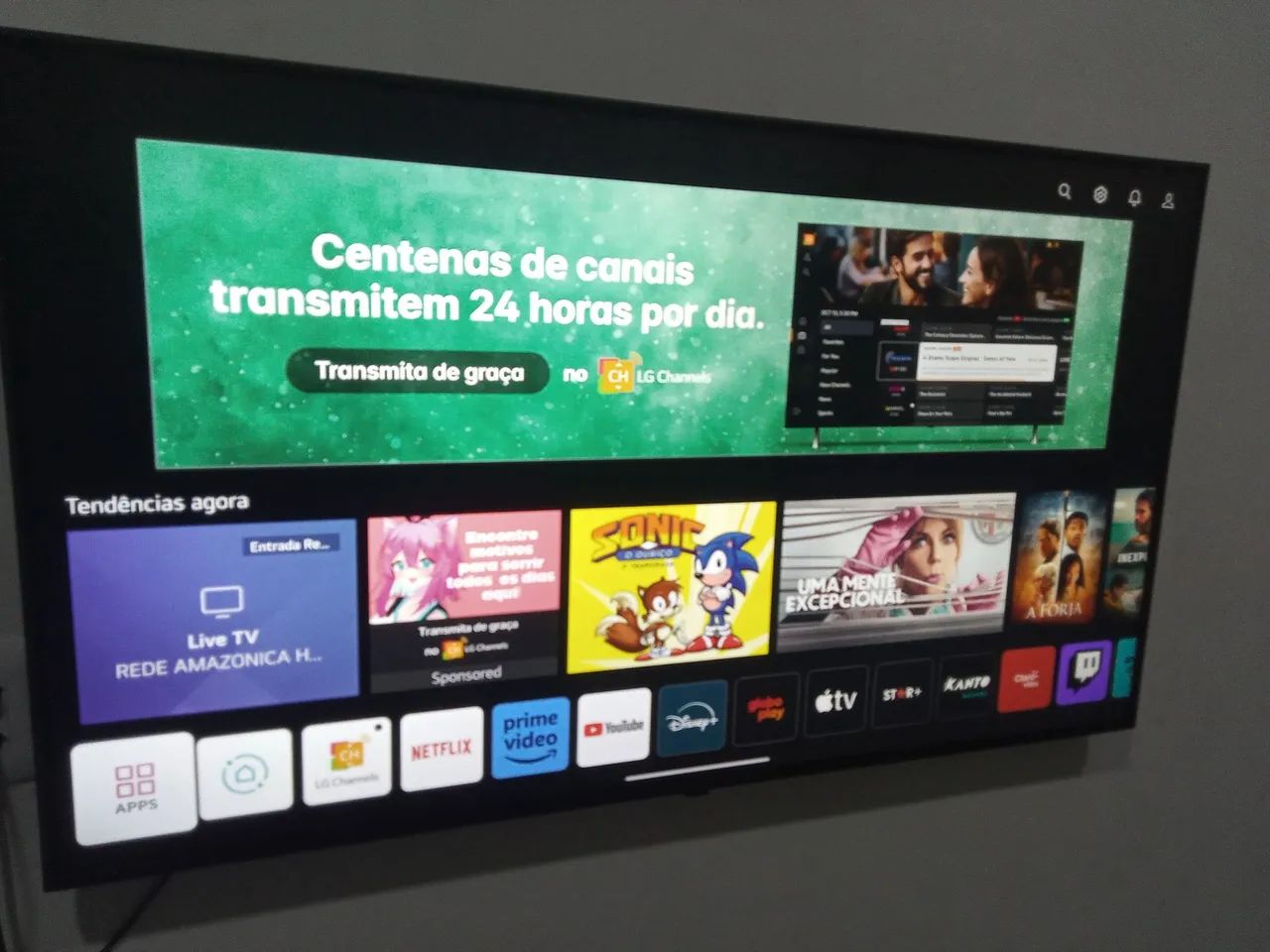 Smart TV LG 50 polegadas na caixa nova controle magic - Foto 3