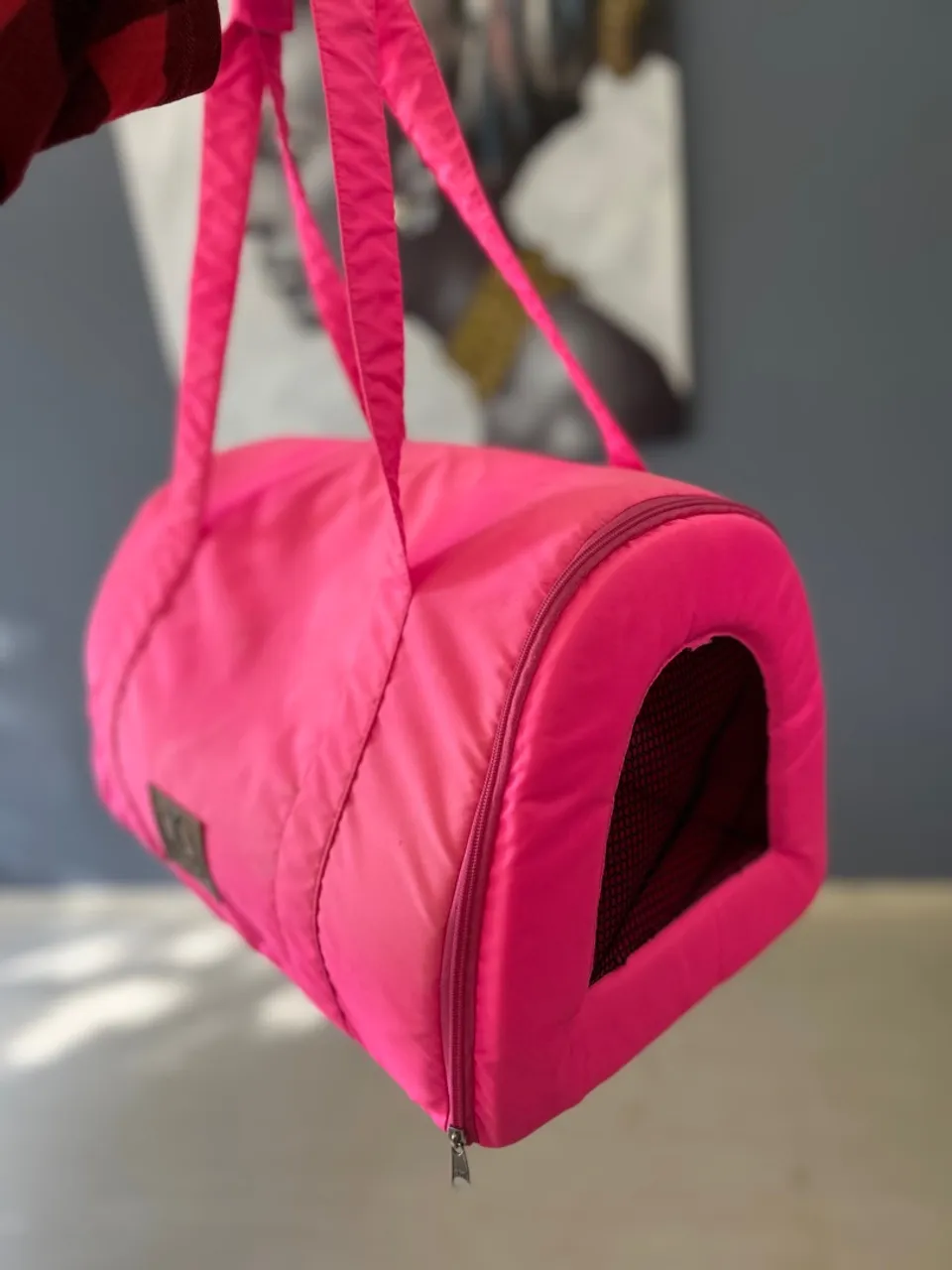Caminha/Transporte Rosa para Gatos ou Cães Pequenos