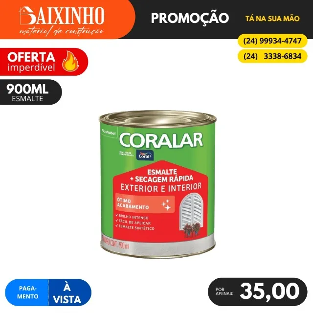 Tinta Esmalte 900ML Coralar