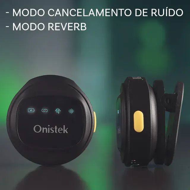 Kit Case com 2 Microfone de Lapela Sem Fio Onistek ON-MC827 Lightning iPhone  - WZetta - Foto 2