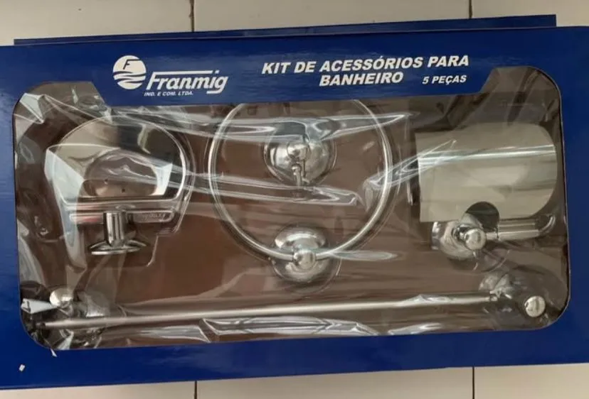 Kit de Acessórios para Banheiro 5 Peças - Franmig