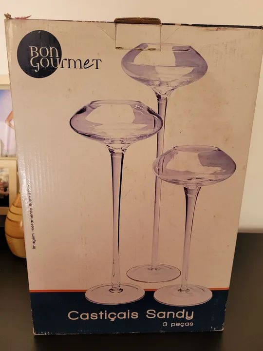 Castiçais Sandy - Bon Gourmet - 3 peças - Foto 3