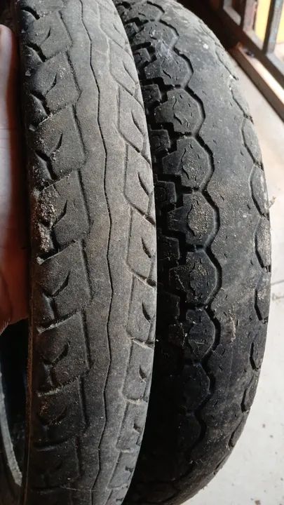Pneu biz pop traseiro e dianteiro quebra galho + camera nunca furou aceito cartão - Foto 3