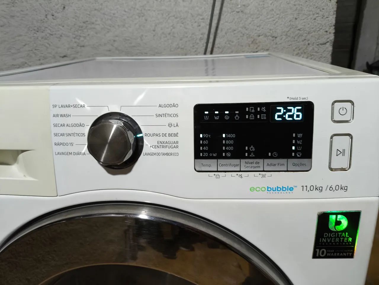 Máquina de Lavar e Secar Samsung 11kg EcoBubble - Foto 3