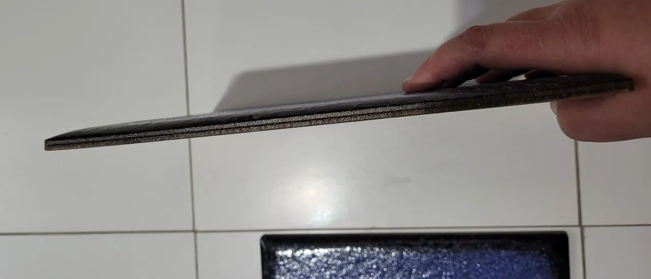 Quase 4m piso cerâmico azul marinho e preto - Foto 5