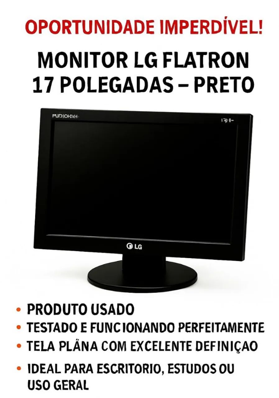 Monitor LG Flatron 17 polegadas64168572802947120