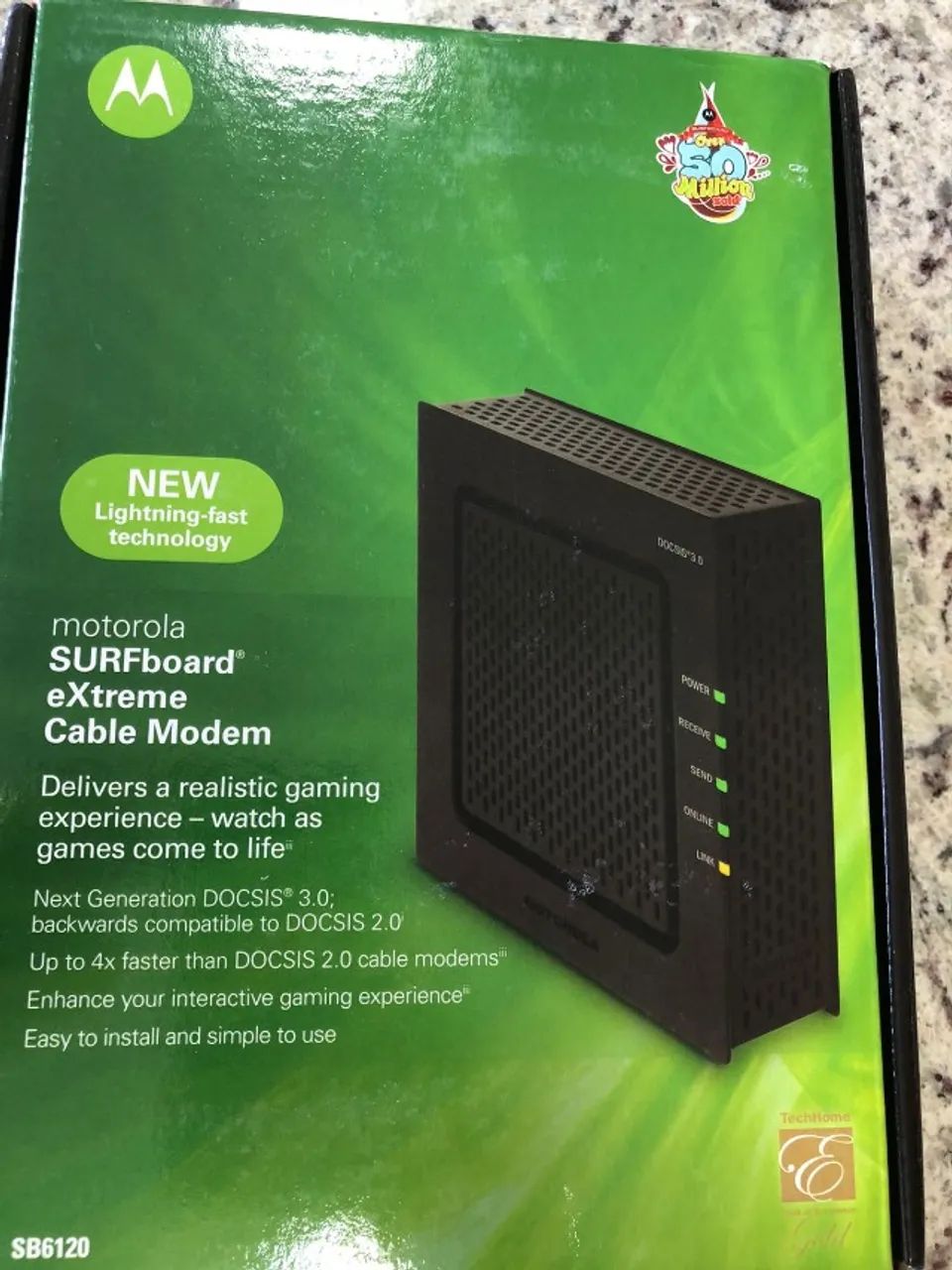 Motorola SB6120 SURFboard DOCSIS 3.0 eXtreme Broadband Cable Modem