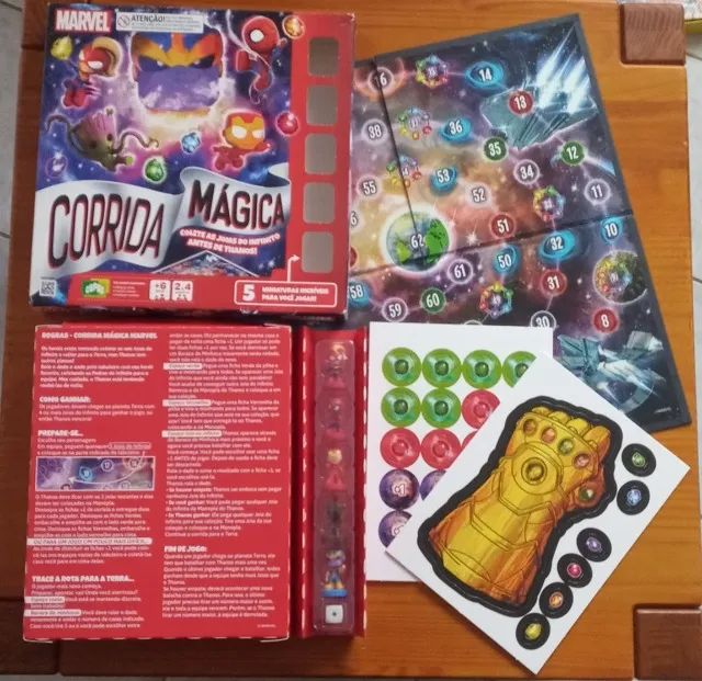 Corrida Mágica Marvel, - Jogo de Tabuleiro - Cor:Estampado - Copag - Foto 2