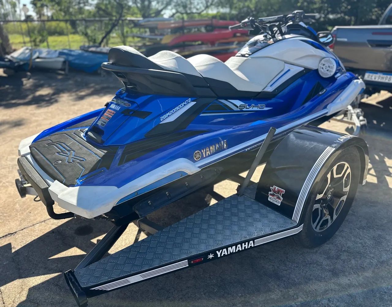 Jet Ski Yamaha FX Cruiser SVHO - Azul e Branco - Foto 8
