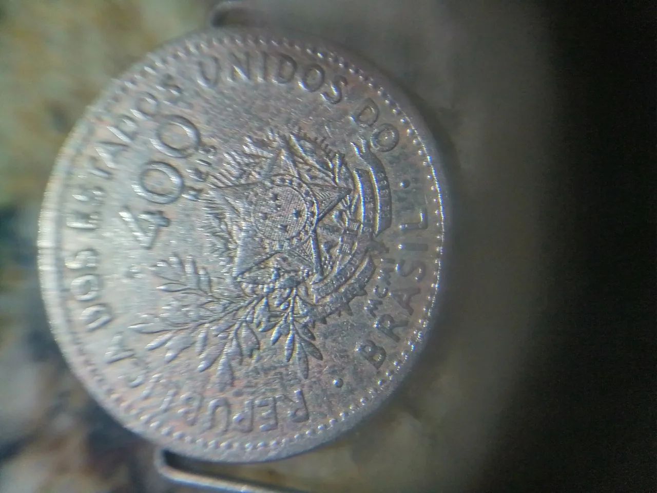 Moeda 400 Réis - República dos Estados Unidos do Brasil - Foto 4