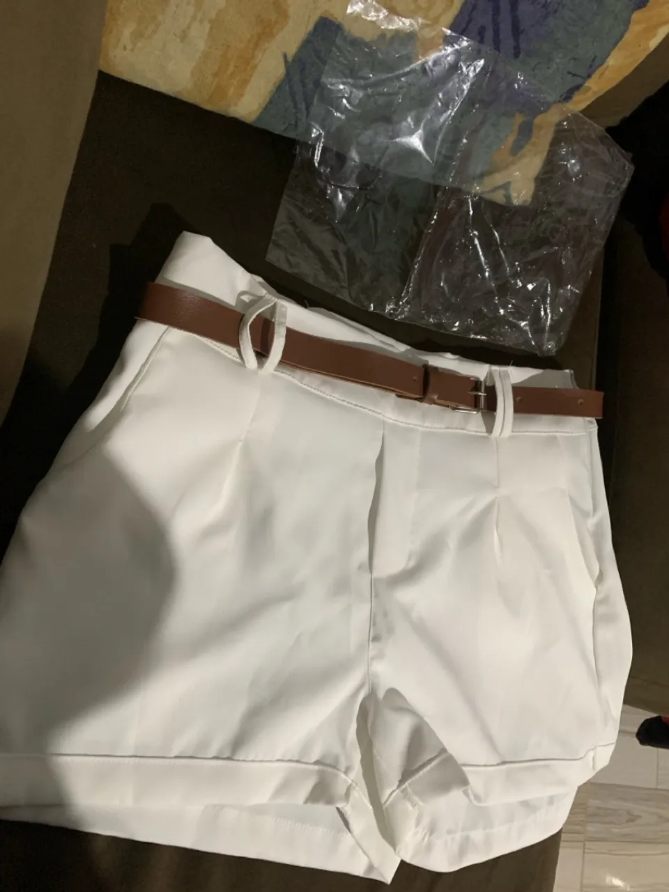 Short alfaiataria novo branco