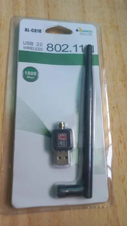 Adaptador USB 2.0 Wireless 802.11n 1800 Mbps @lm_tecnologia.oficial