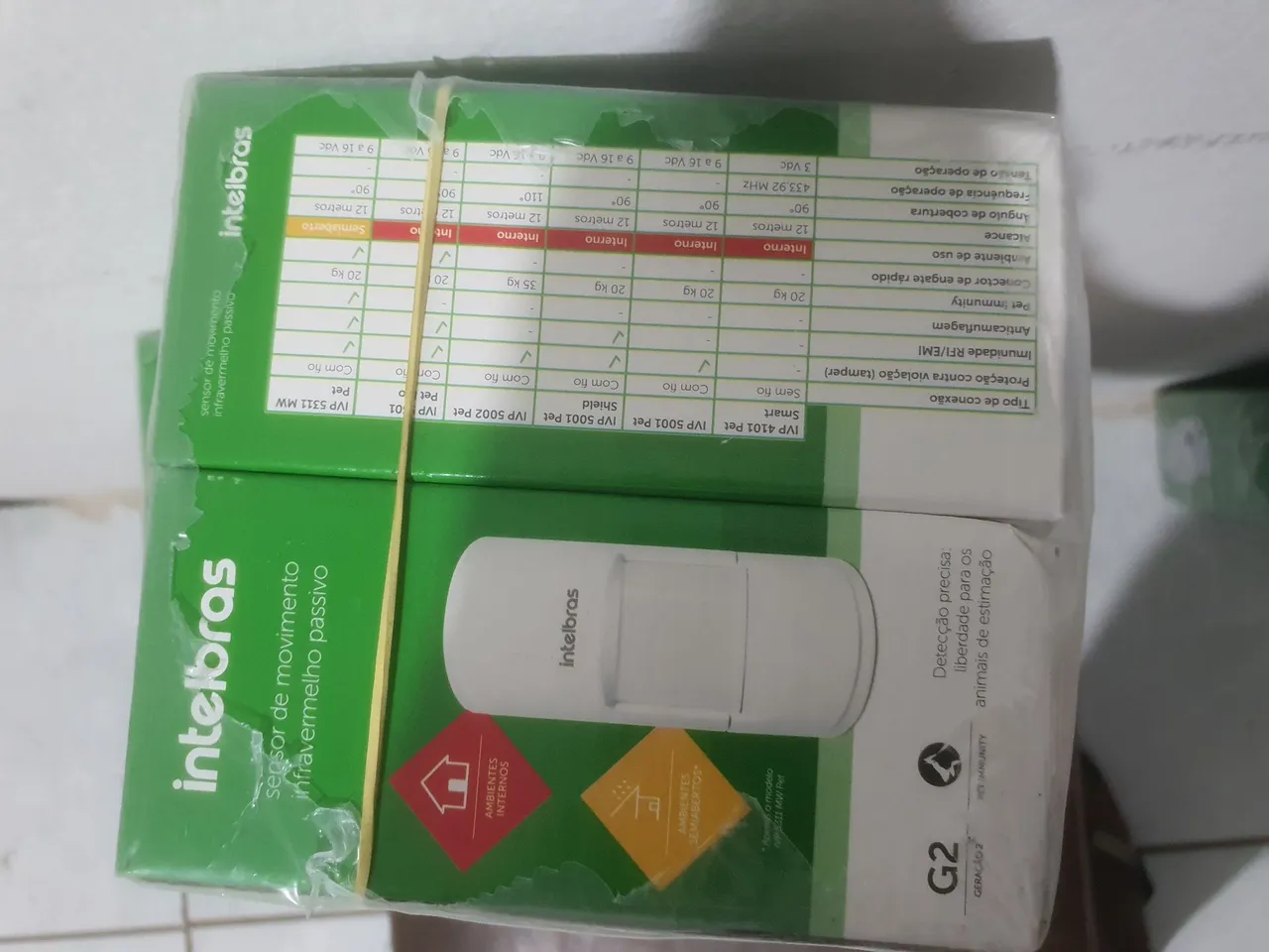 Sensor de movimento infravermelho Intelbra PET