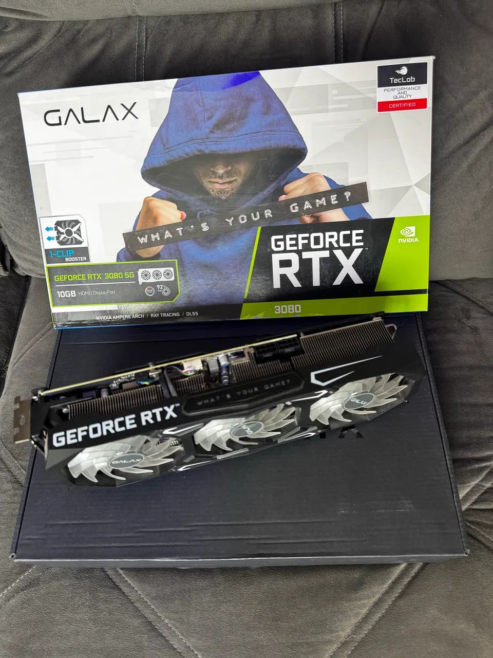 RTX 3080 GALAX SG 4 FANS IMPECÁVEL 10GB
