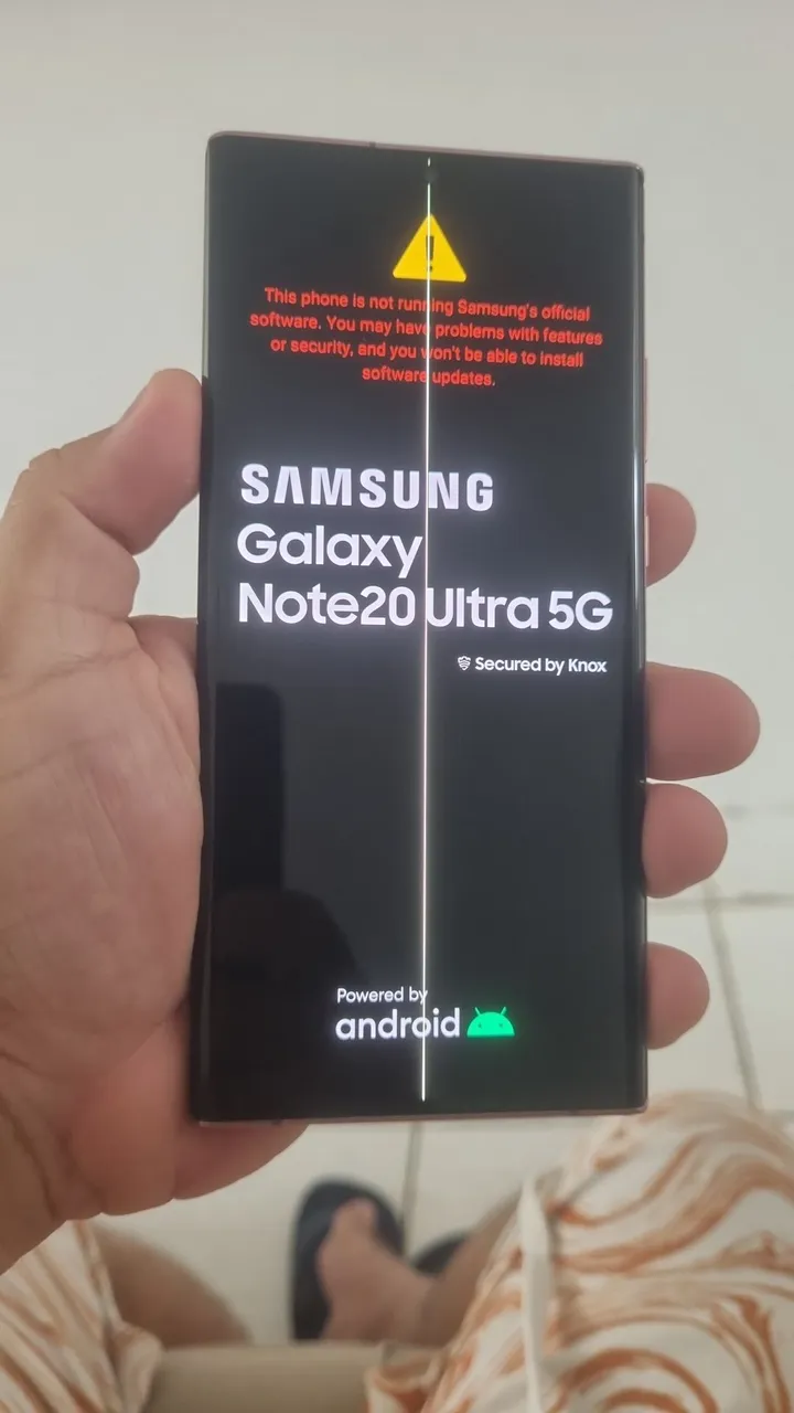 Samsung Note 20 ultra com lista