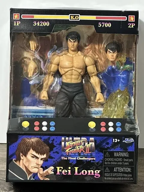 Figura de Ação Street Fighter 2 - Fei Long - Jada Toys