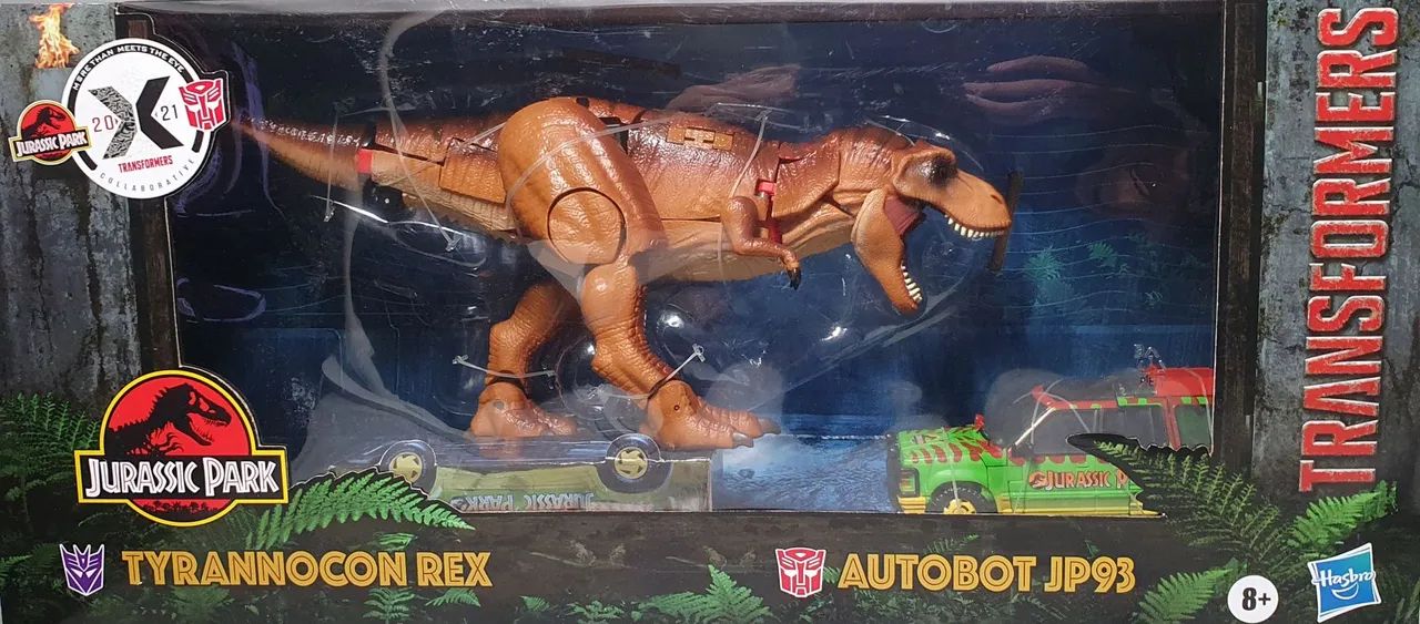 Transformers Jurassic Park Tyranncon Rex lacrado original Hasbro