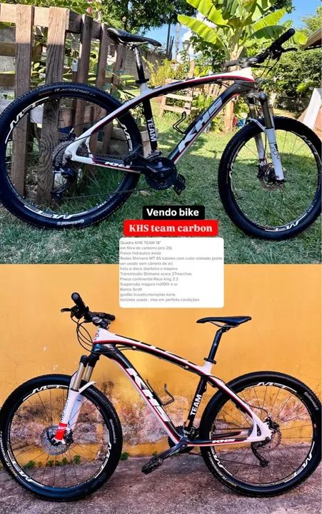 OPORTUNIDADE KHS Team Carbon 18 aro 26 - Foto 3