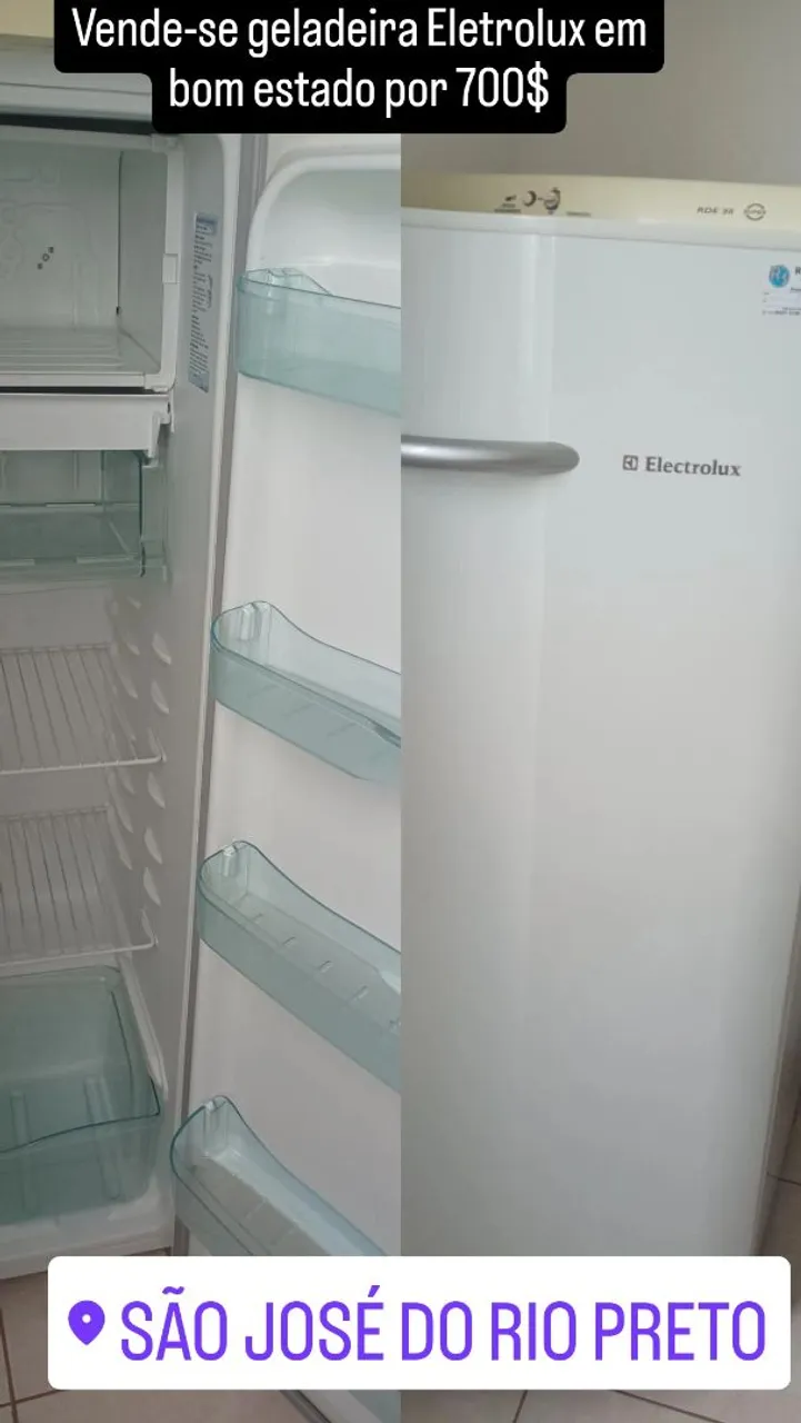 Geladeira Electrolux em bom estado - 700$