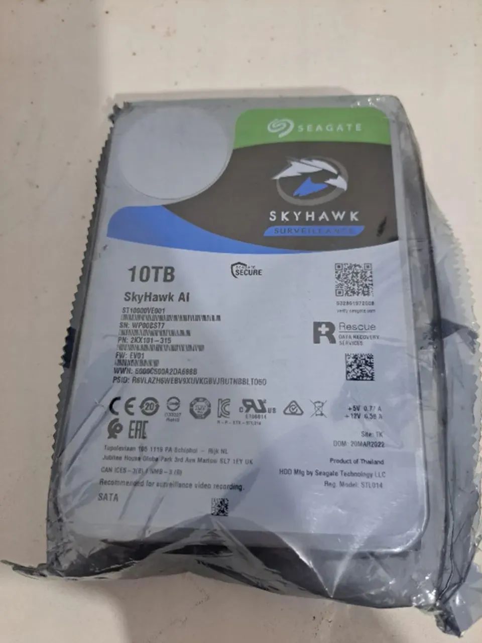 Hd Seagate Skyhawk Ai Surveillance 10tb