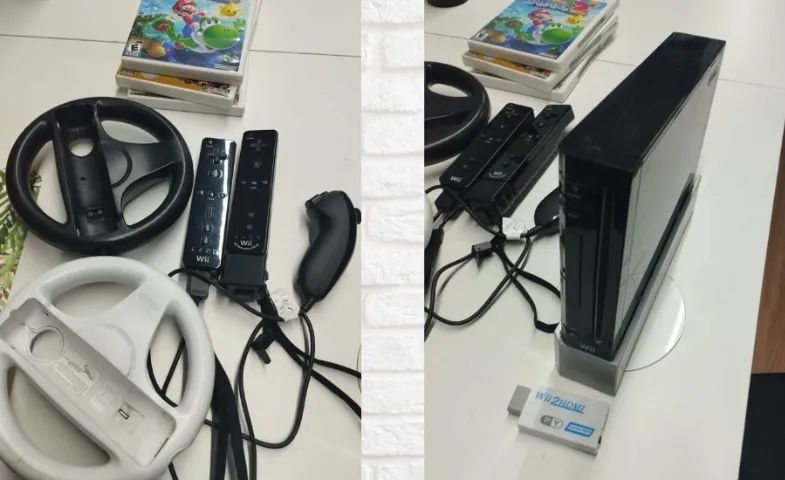 Nintendo wii completo com acessórios, ótimo estado de uso desbloqueado - Foto 4