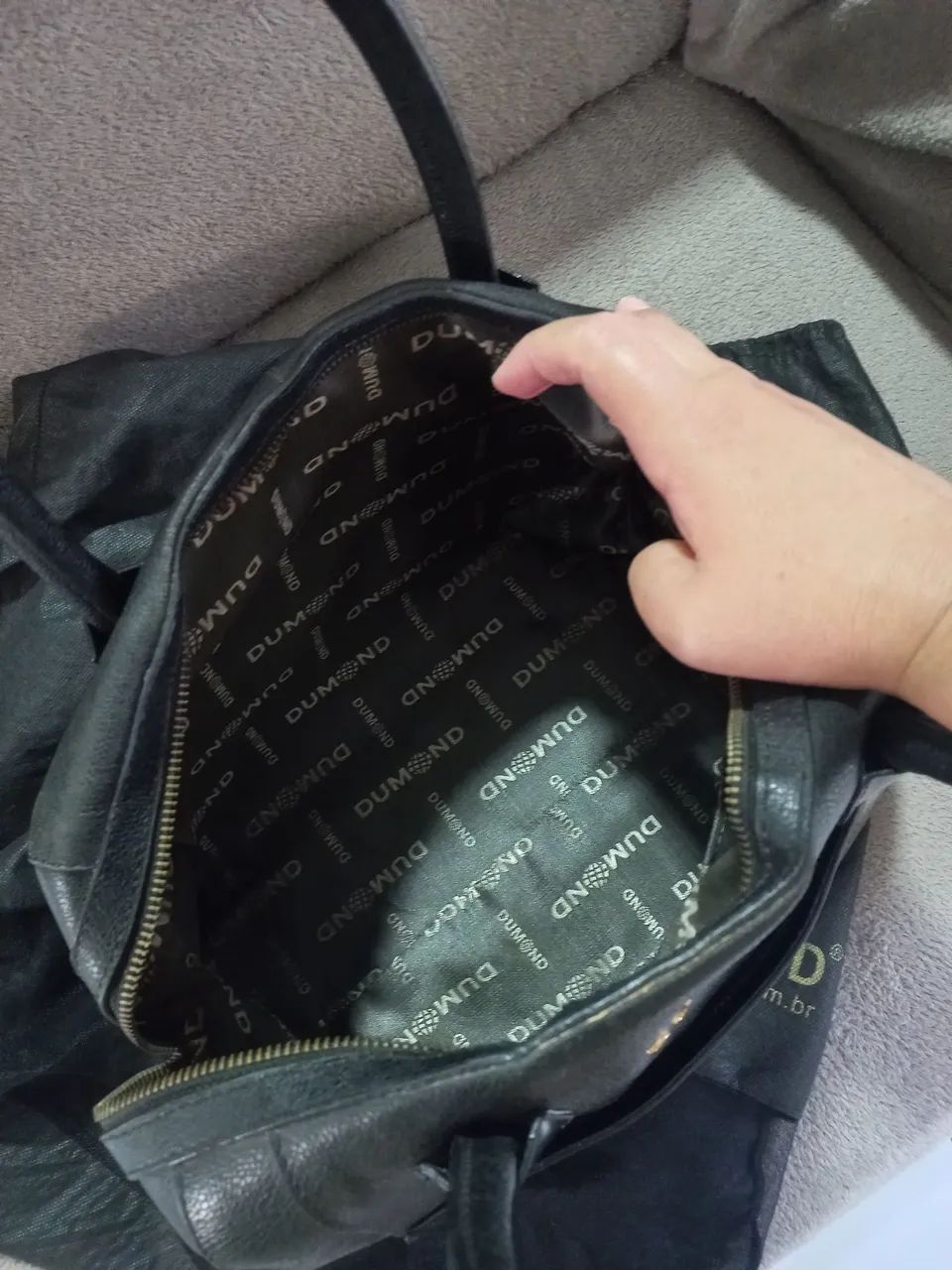 Bolsa Dumond em couro legítimo  - Foto 3