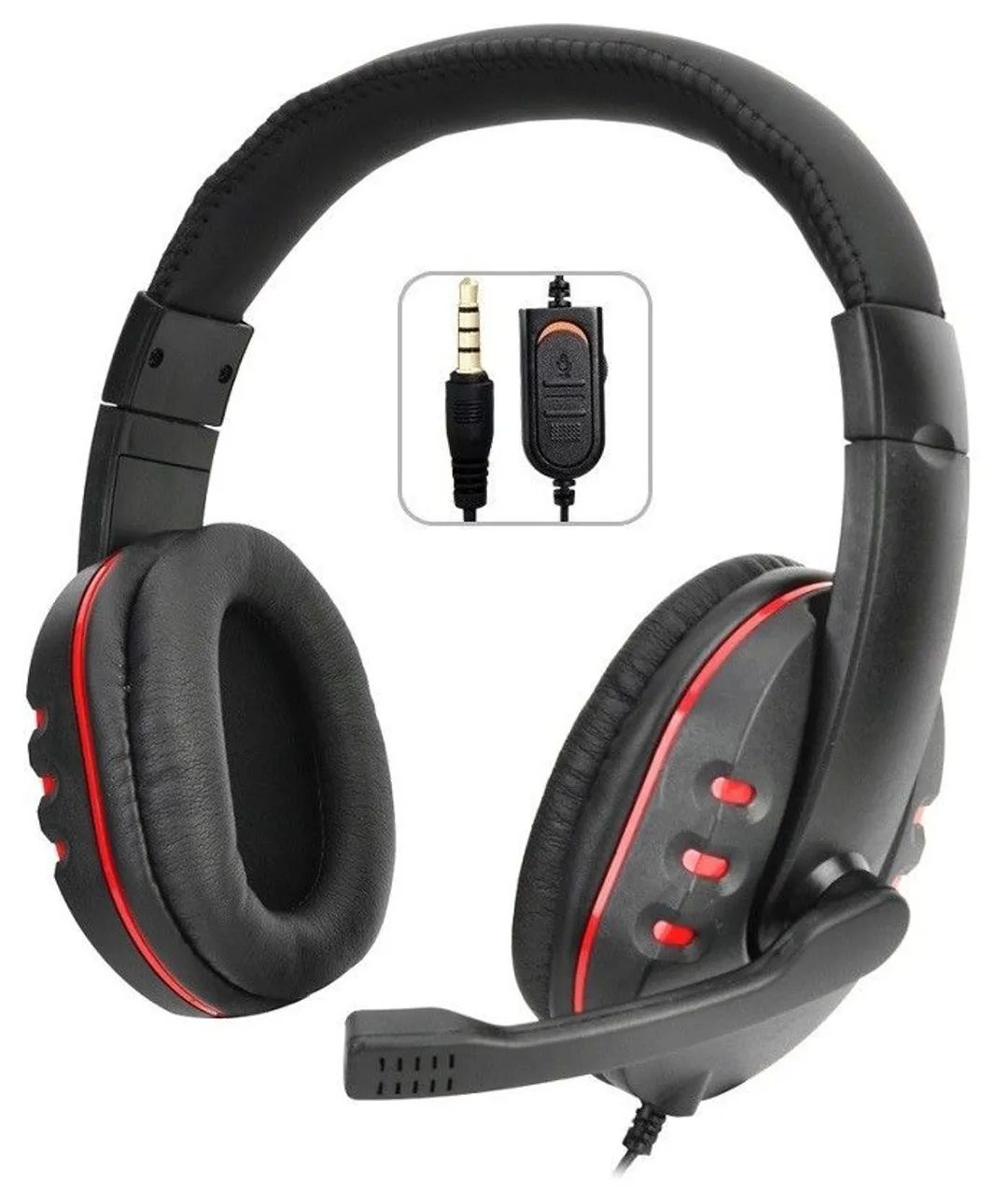 Fone De Ouvido Headset Gamer P2 NotebokPc Ouvido 