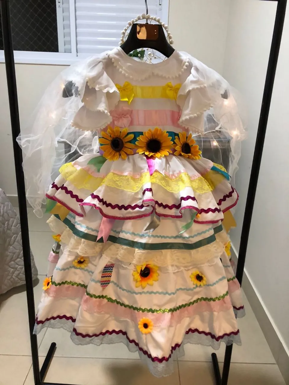 Vestido noiva infantil junino