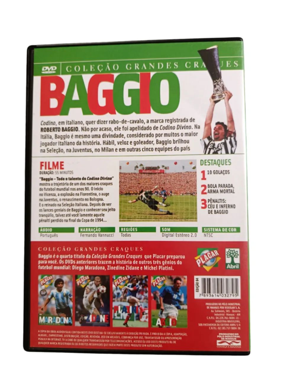 DVD Baggio - coleção grandes craques - Placar - Foto 2