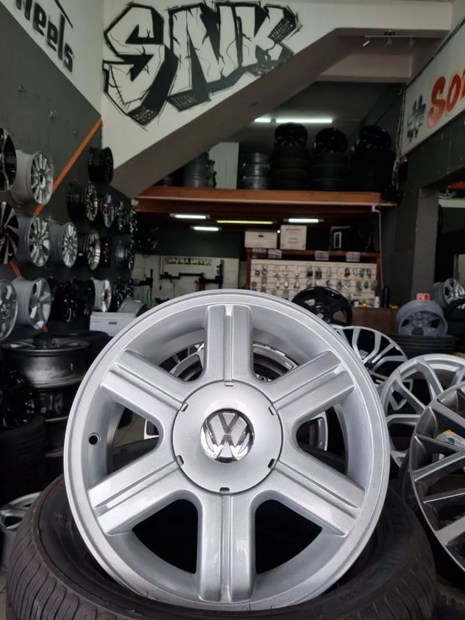 Jogo de rodas novas aro 15 4x100 Volkswagen Pimentinha