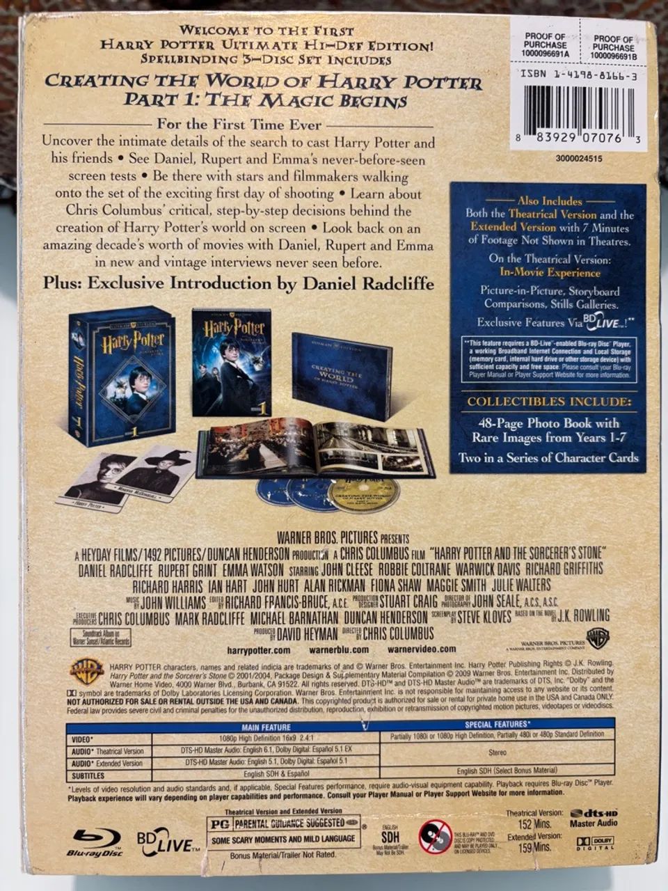 Harry Potter e a Pedra Filosofal - Edição Ultimate Blu-ray - Foto 2