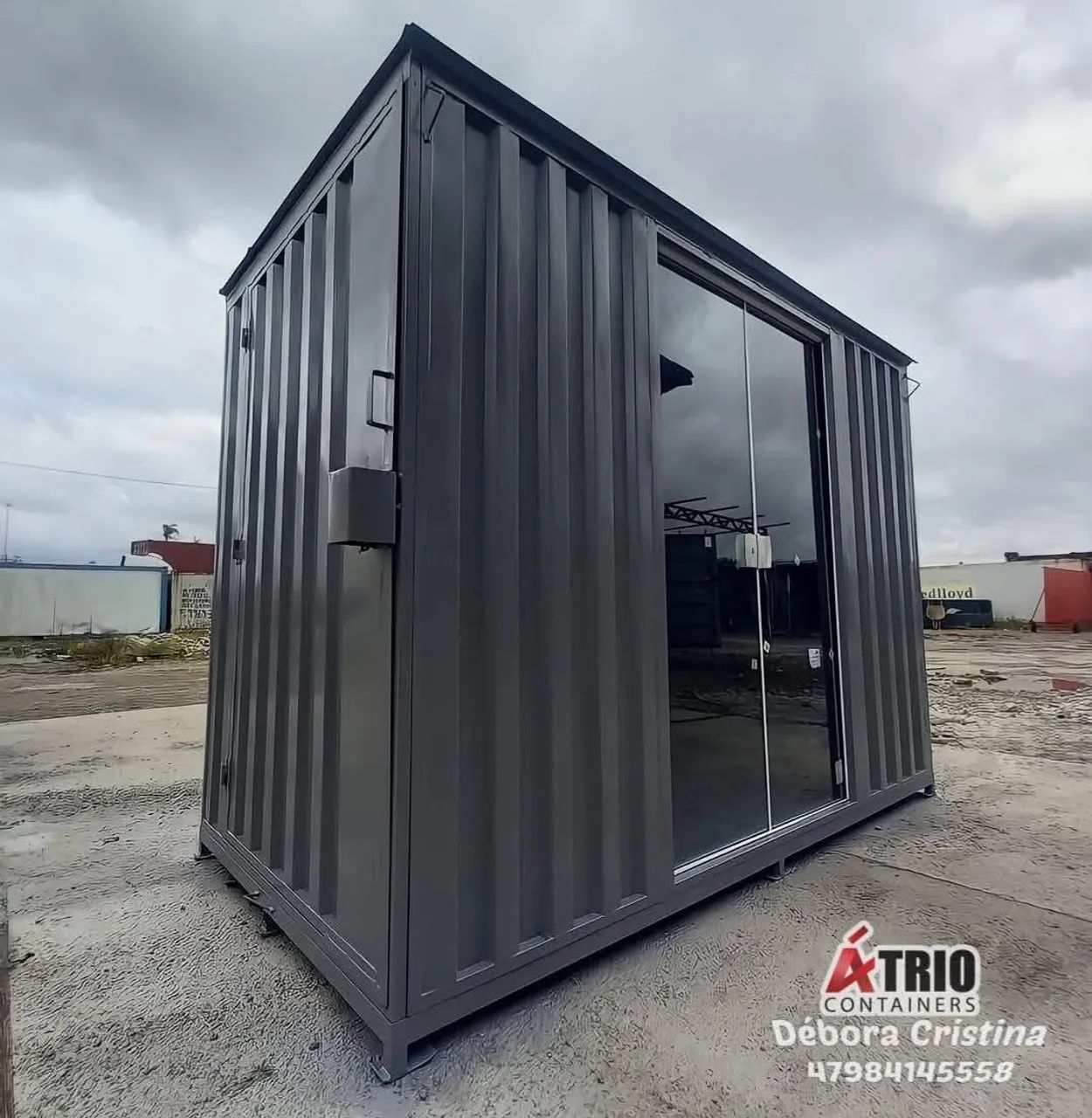 Container para escritório, mini mercado moderno!