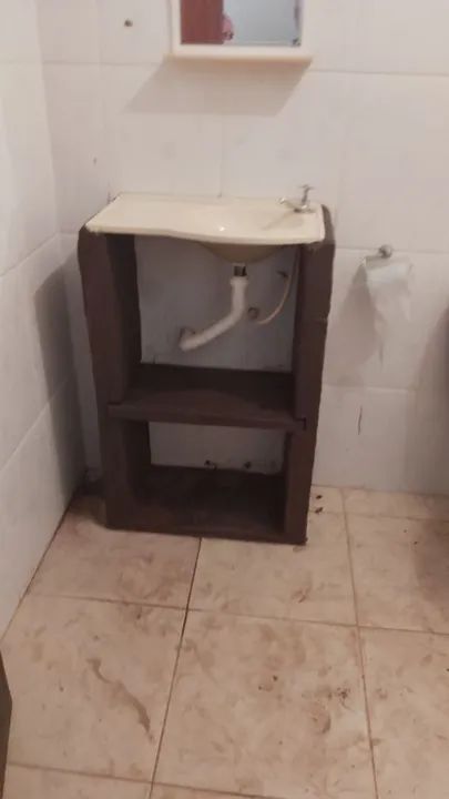 Armarinho de dormente de cimento para banheiro  - Foto 4