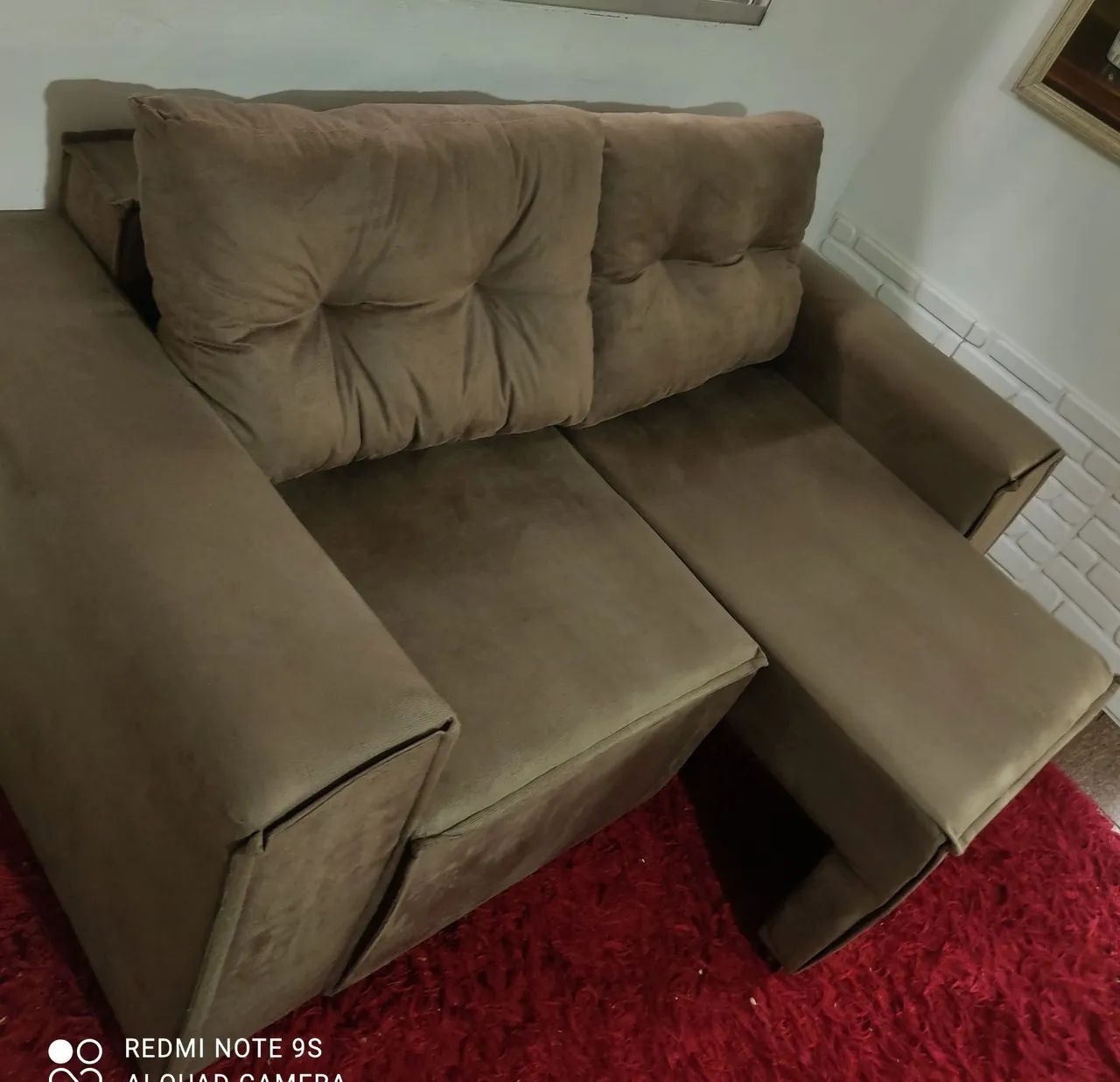 Sofá retrátil 2 lugares em suede.Entrego grátis HOJE.. - Foto 4