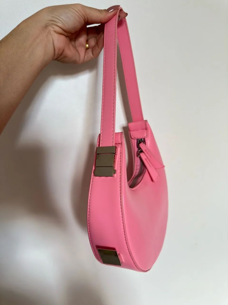 Bolsa Rosa de ombro e de mão 64167812982402121