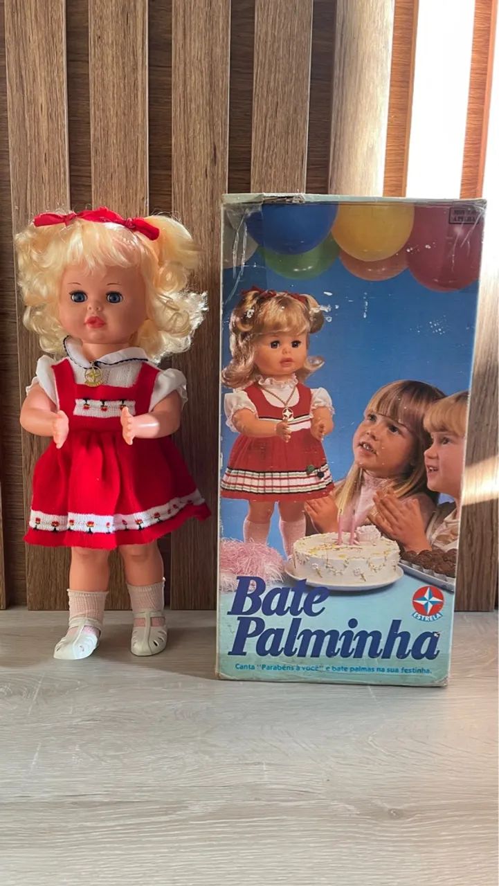 Boneca rara anos 80, bate palminha, estrela - Foto 2