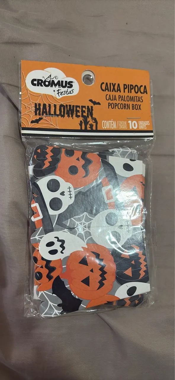 Caixa pipoca Halloween Cromus - Foto 2