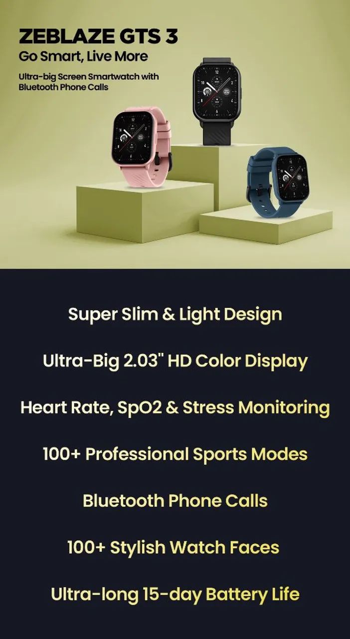 Smartwatch Zeblaze Gts 3  - Foto 4