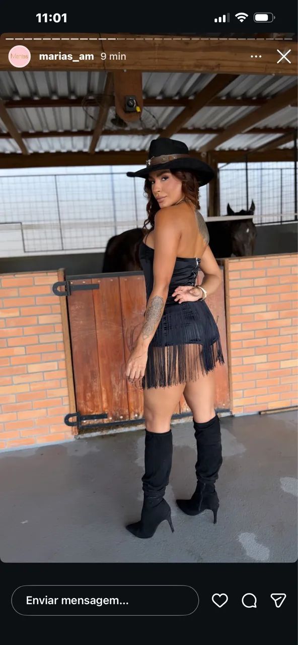 Vestido preto vaquejada - Foto 2