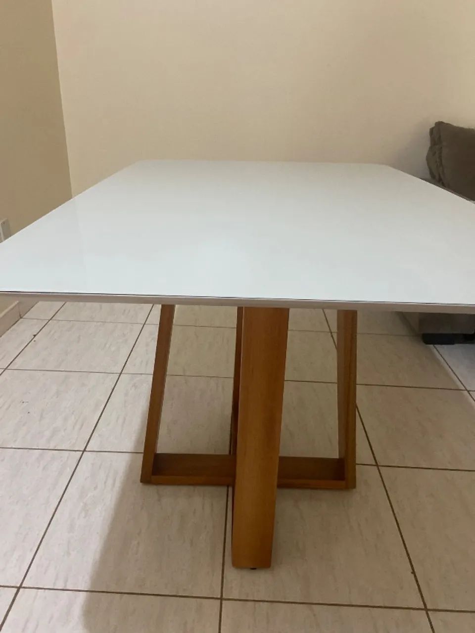Mesa nova 120x80 tampo vidro off watt barata