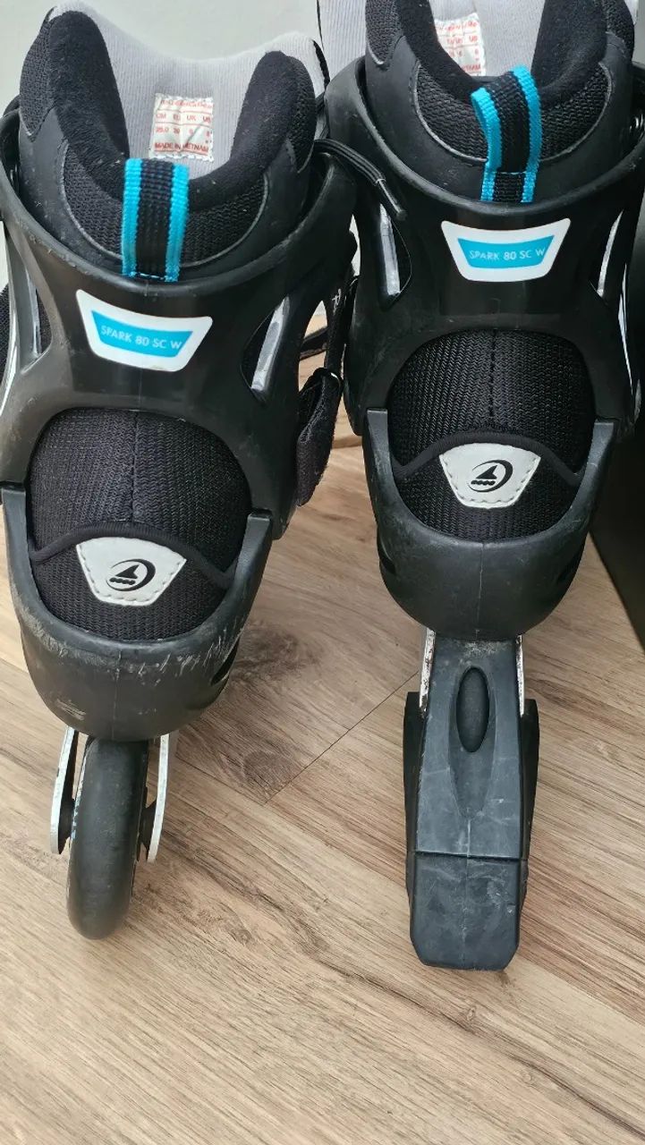 Patins inline Rollerblade80 sc,original, Usado,importado(EUA)equipamento proteção(brinde) - Foto 6